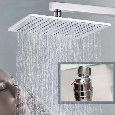 Square Rainfall Shower Heads Brass Luxury Sprayer Bathroom Accessories