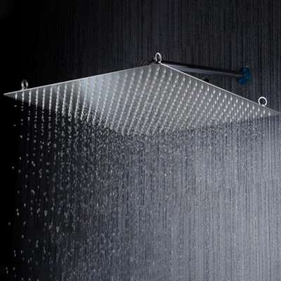 High pressure ultra thin 20'' inch stainless steel brushed nickel ceiling rain shower