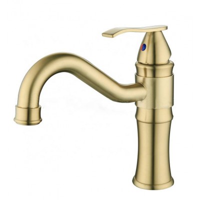 SUS 304 Rust Free Fancy Hotel Deck Faucet Curved Basin Mixer Taps