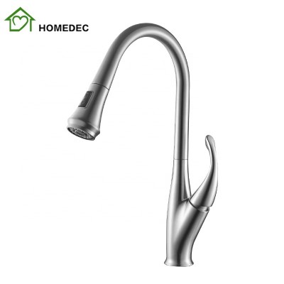 2019 Amazon New Design Kitchen Faucet Hot And Cold Water Tap Brass Pull Down Mixer Faucet Kitchen