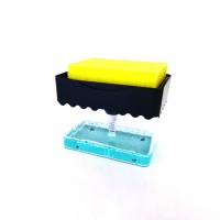 Topping Innovative Design Liquid Sink Dish Washing Kitchen Cleaner Brush Soap Dispenser With Sponge Holder